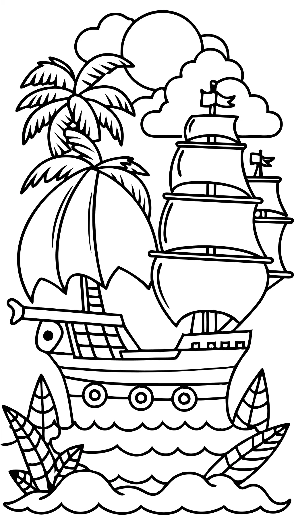 pirate coloring pages